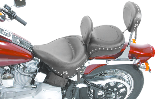 MUSTANG Wide Pillion Pad - Studded - Harley-Davidson Softail 2000-2006 - 79130 - PartsOutlet.com.au