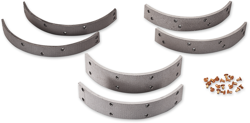 DRAG SPECIALTIES Front Brake Linings and Rivets - Harley-Davidson 1954-1978 - 06-0121SCP-SC7 - PartsOutlet.com.au