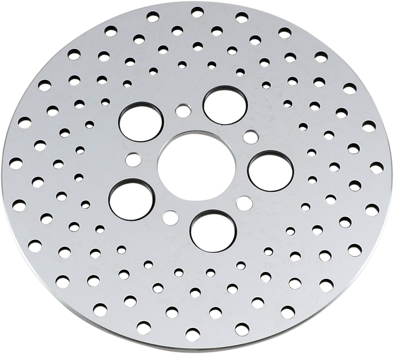 DRAG SPECIALTIES Polished Stainless Steel Rotor - 10" - Harley-Davidson '72-'84 - 060173ASP-BC647