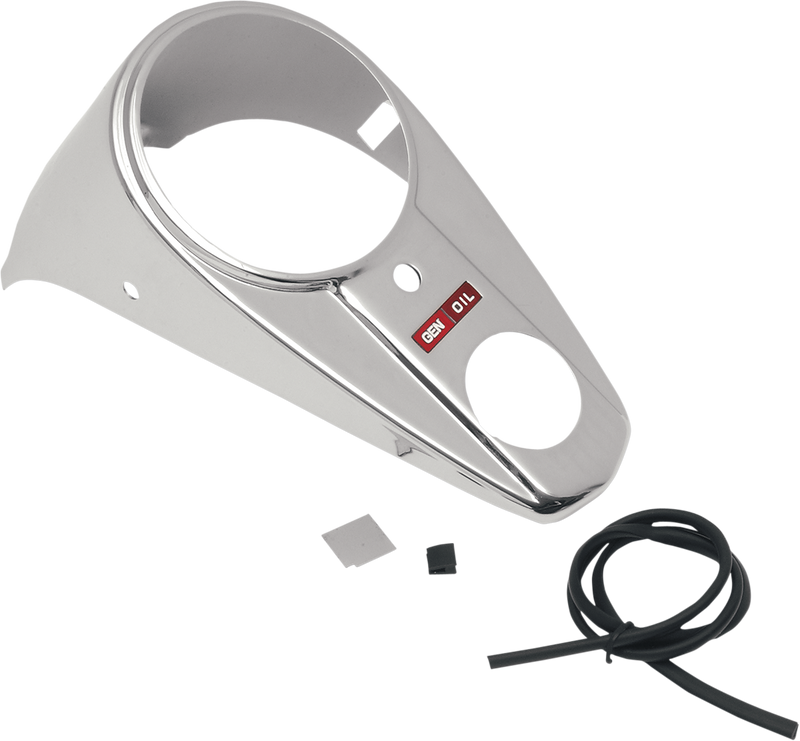 DRAG SPECIALTIES Slot Dash Cover - Harley-Davidson 1973-1984 - Chrome 70720 - PartsOutlet.com.au