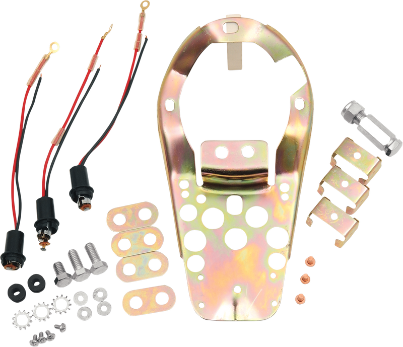 DRAG SPECIALTIES Three-Light Dash Base Plate - Harley-Davidson 1963-1967 - 70356 - PartsOutlet.com.au
