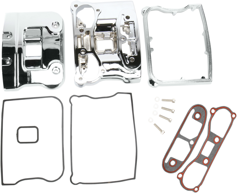 DRAG SPECIALTIES Rocker Cover Chrome - Evo/Big Twin - Harley-Davidson 1984-1991 - 33-0082A-BXLB2 - PartsOutlet.com.au