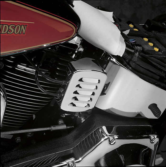 DRAG SPECIALTIES Louvered Coil Cover - Harley Davidson 1965-1999 - Chrome 13005 - PartsOutlet.com.au