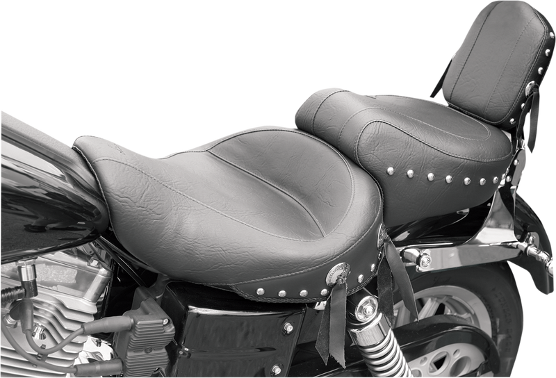 MUSTANG Wide Studded Seat - Harley-Davidson 1996-2003 - FXD Dyna 75530 - PartsOutlet.com.au