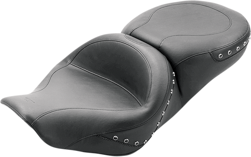 MUSTANG Wide Studded Touring Seat - Harley-Davidson FLHR 1997-2007 - 75577 - PartsOutlet.com.au