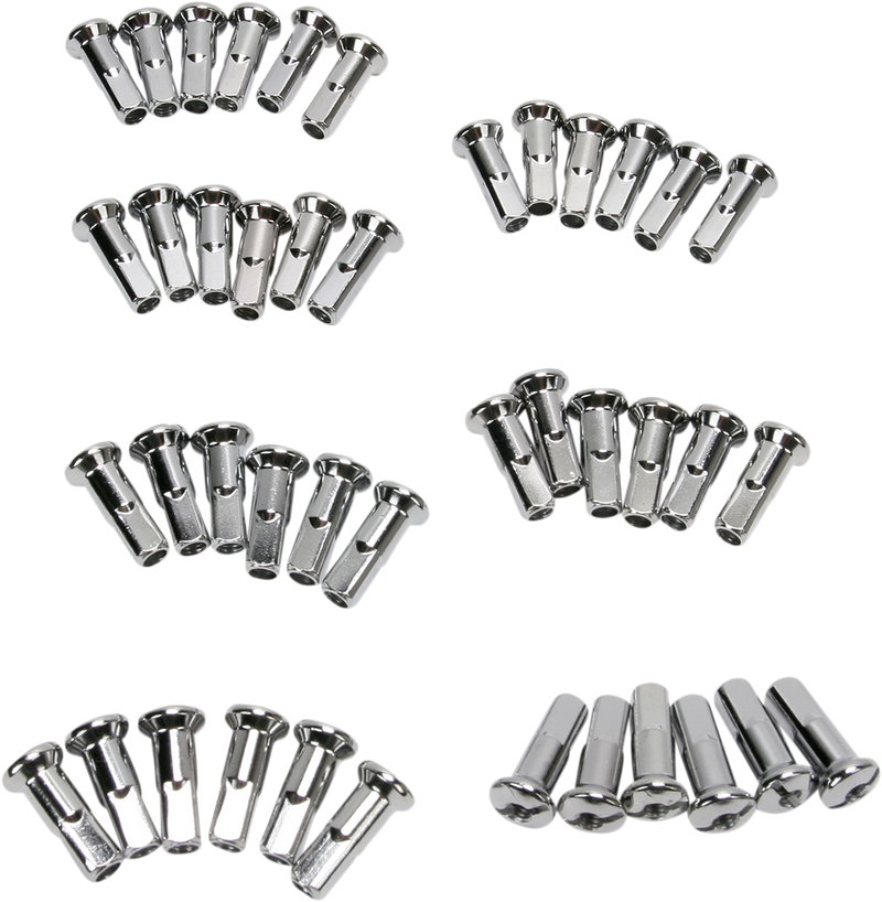 DRAG SPECIALTIES Spoke Nipples - Chrome - Standard Length 16-0500S-42-HC3 - PartsOutlet.com.au