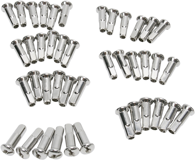 DRAG SPECIALTIES Spoke Nipples - Stainless Steel - Standard Length 16-0500SS42-HC3 - PartsOutlet.com.au