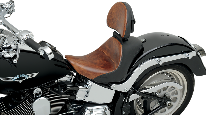 SADDLEMEN Lariat Backrest - Distressed Brown - 11567B - PartsOutlet.com.au
