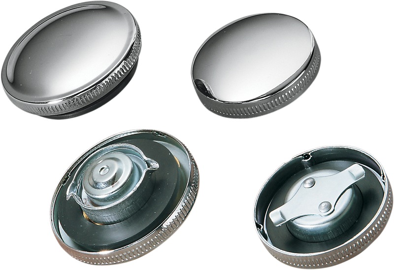 DRAG SPECIALTIES Non-Vented Gas Cap - Harley-Davidson 1965-1972 - Chrome 011179-BC204 - PartsOutlet.com.au