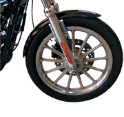 DRAG SPECIALTIES XLX-Style Front Fender with Chrome Side Braces - Harley-Davidson 1973-2021 - Steel 091018-PB-LB2 - PartsOutlet.com.au