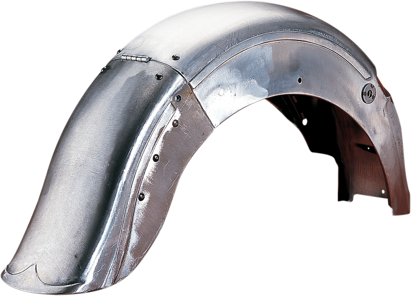 DRAG SPECIALTIES Hinged Read Fender - Raw - Steel - Harley-Davidson 1958-1984 - 090016-PB-LB2 - PartsOutlet.com.au