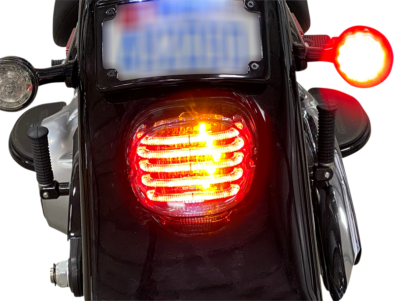 CUSTOM DYNAMICS Taillight/Turn Signal - Smoke Lens - Harley-Davidson 1999-2023 - PB-TL-INT-NW-S - PartsOutlet.com.au