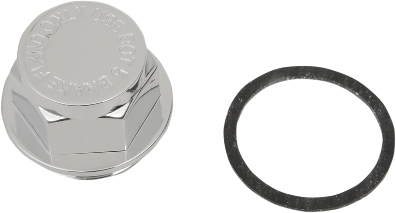 DRAG SPECIALTIES Chrome Master Cylinder Cap 17-0027-BC104 - PartsOutlet.com.au