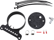DRAG SPECIALTIES Single Gauge Bracket - Harley-Davidson 1995-2011 - Wrinkle Black T21-6927WB - PartsOutlet.com.au