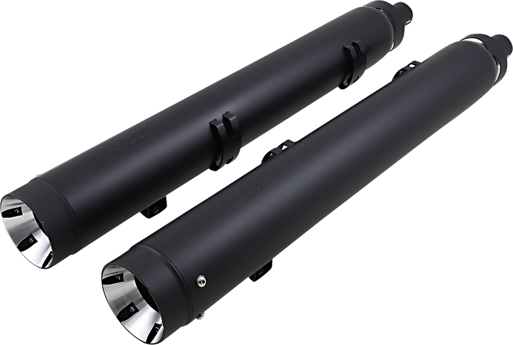 SUPERTRAPP Mufflers - Black - Indian Touring with Luggage 2014-2021 - 147-21770