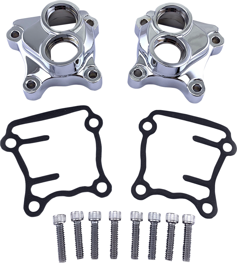 DRAG SPECIALTIES Lifter Cover - Chrome - Harley-Davidson 1999-2017 - Twin Cam I04-0889C - PartsOutlet.com.au
