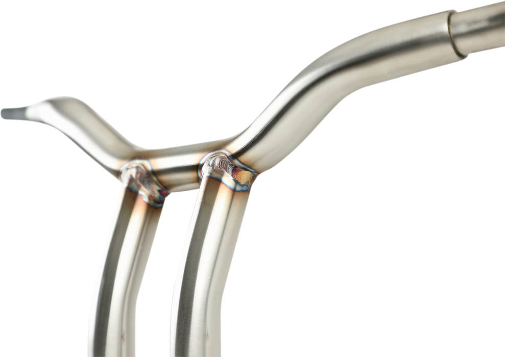 LA CHOPPERS Handlebar - Kage Fighter - One Piece - Bent - 14" - Stainless Steel LA-7338-14SS