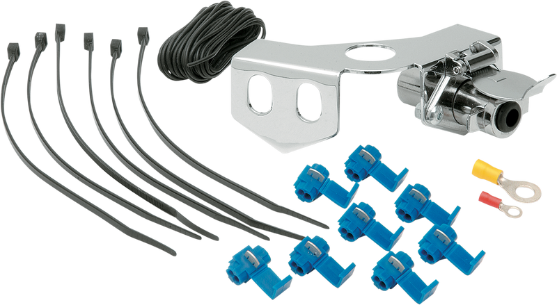 DRAG SPECIALTIES Ball Mount Trailer Hitch Receptacle Kit - Harley Davidson 1980-2011 - 725558-BC324 - PartsOutlet.com.au