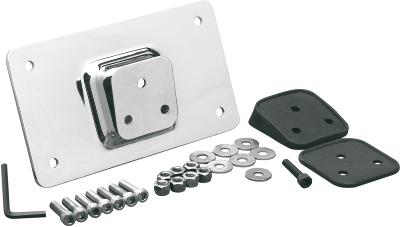 DRAG SPECIALTIES Fender License Plate Mount - 7" Chrome - Harley-Davidson '55-'17 - 090205-BC4