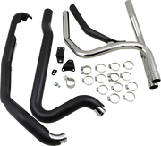 COBRA Powerport Dual Headpipes - '10-'16 FL Black 6254RB - PartsOutlet.com.au