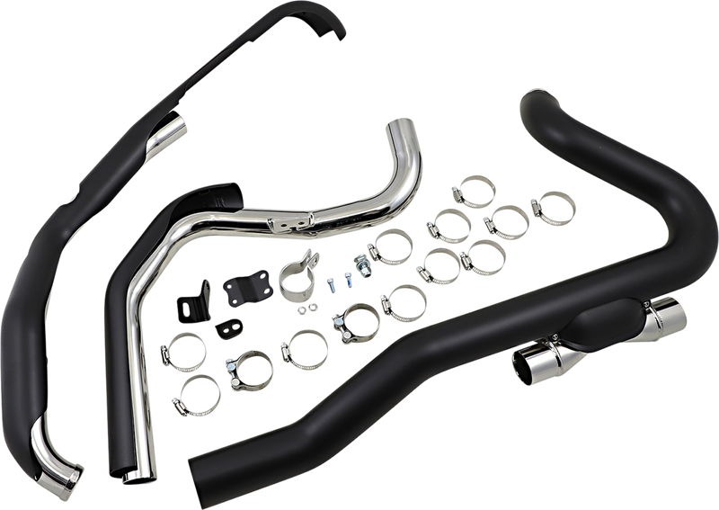 COBRA Pro Chamber Headpipes for Trike - '17-'22 FL Black 6256RB - PartsOutlet.com.au