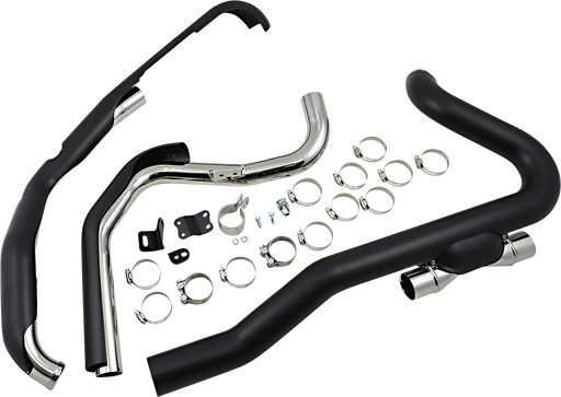 COBRA Pro Chamber Headpipes for Trike - '17-'22 FL Black 6256RB - PartsOutlet.com.au