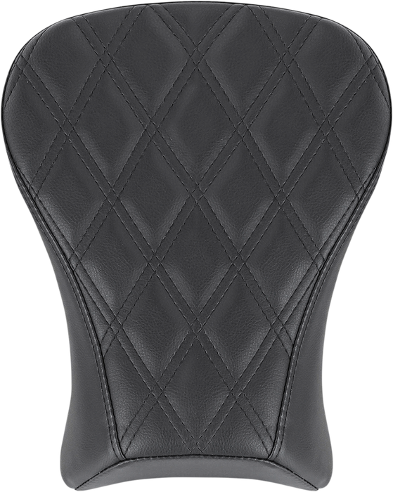 SADDLEMEN Touring Renegade Pillion Pad - 18+ Low Rider / Sport Glide - Lattice Stitched - Black 818-29-012LS - PartsOutlet.com.au