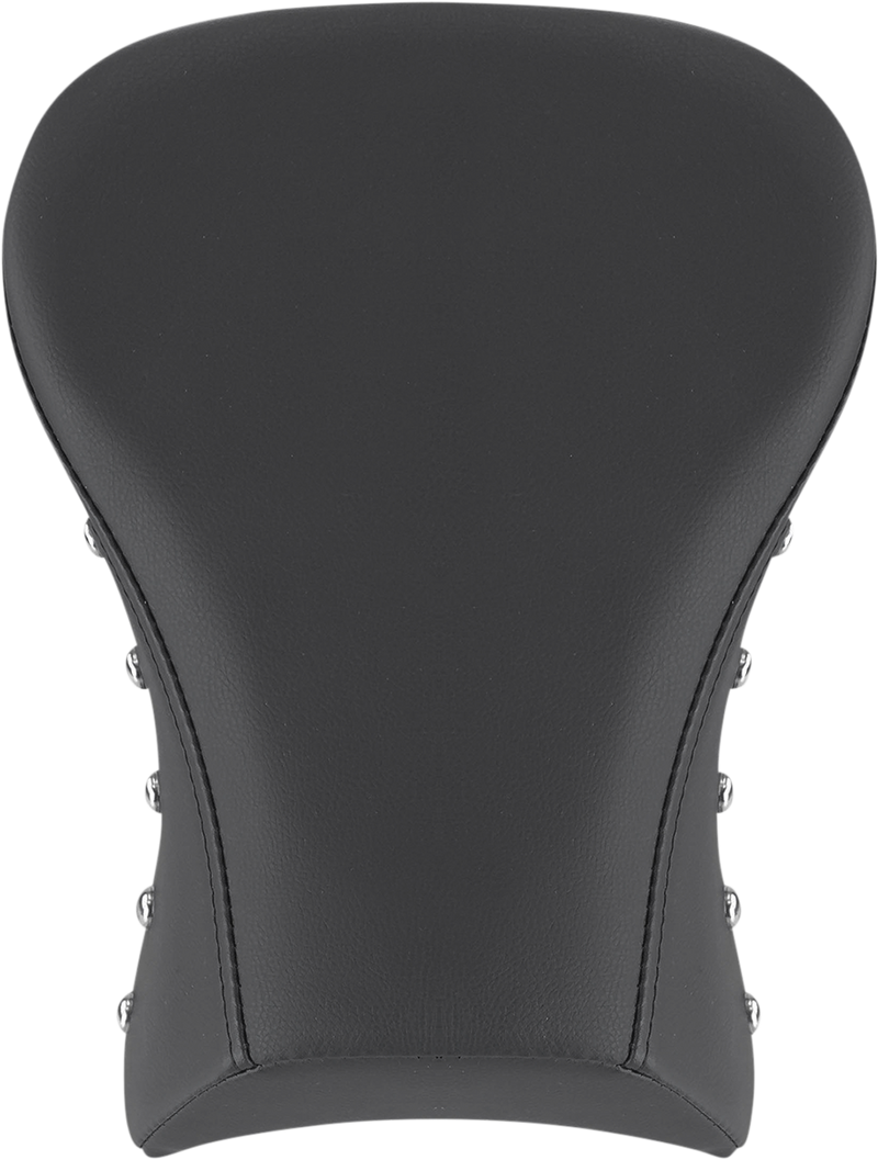 SADDLEMEN Renegade™ Solo Touring Pillion Pad - Studded - Softail 2018-2024 - Black 818-29-011 - PartsOutlet.com.au