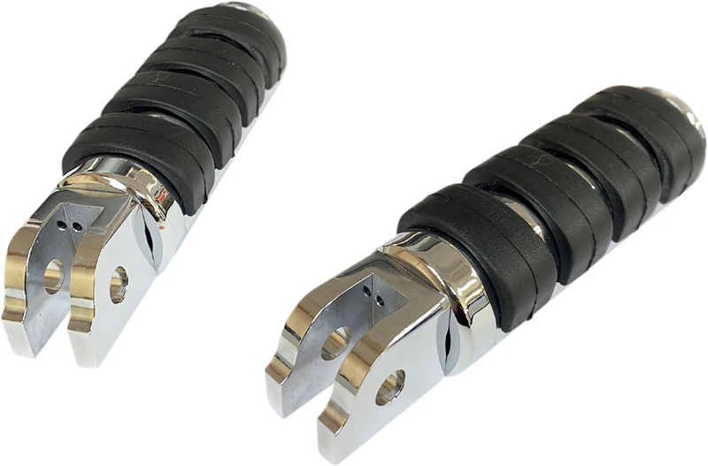 DRAG SPECIALTIES FML Soft-Ride Footpegs - Chrome - Softail '18-'23 - P17-0343ISC - PartsOutlet.com.au