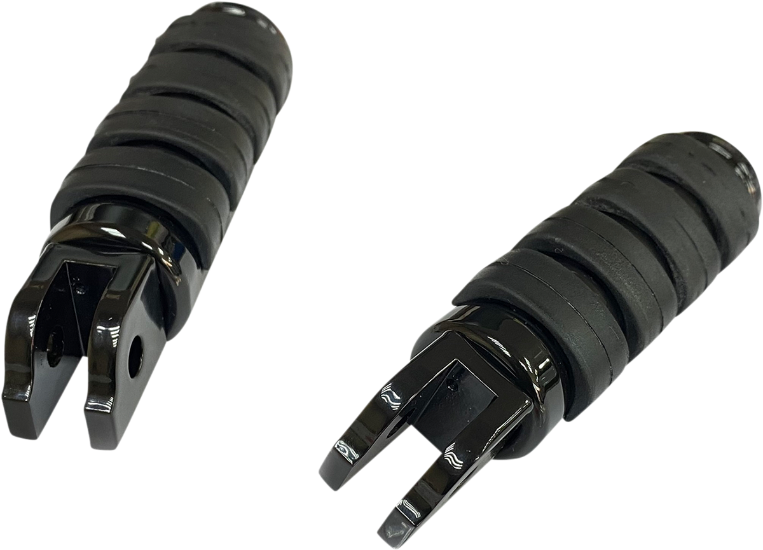 DRAG SPECIALTIES FML Soft-Ride Footpegs - Black - Softail '18-'23 - P17-0343ISGB - PartsOutlet.com.au