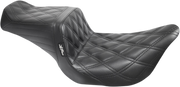 LE PERA TailWhip Dual Seat With Black Double Diamond Stitch. Fits Touring 2008up - LK-587DD - PartsOutlet.com.au