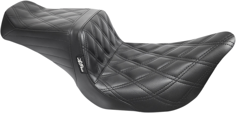 LE PERA TailWhip Dual Seat With Black Double Diamond Stitch. Fits Touring 2008up - LK-587DD - PartsOutlet.com.au