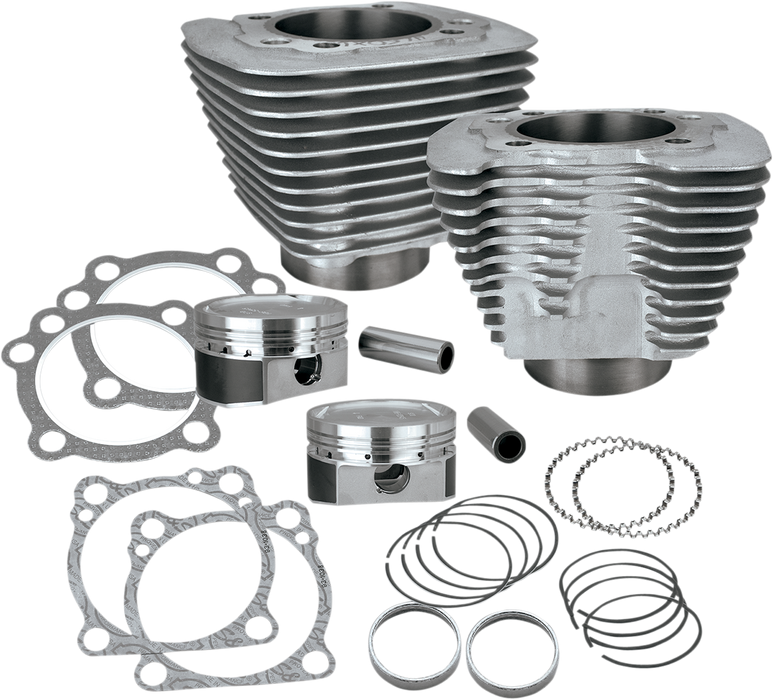 S&S CYCLE 883 to 1200cc Conversion Kit for 1986-2019 HD® Sportster® Models - Silver Finish 910-0688 - PartsOutlet.com.au