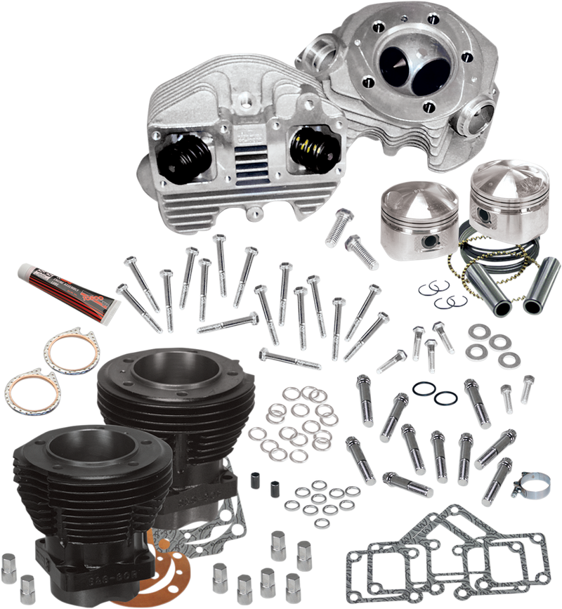 S&S CYCLE Complete 74" Top End Replacement Kit For '66-'78 Big Twins With O-ring Heads - 90-0097
