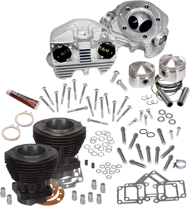 S&S CYCLE Complete 74" Top End Replacement Kit For 1966-'78 Big Twins With O-ring Heads - 90-0097