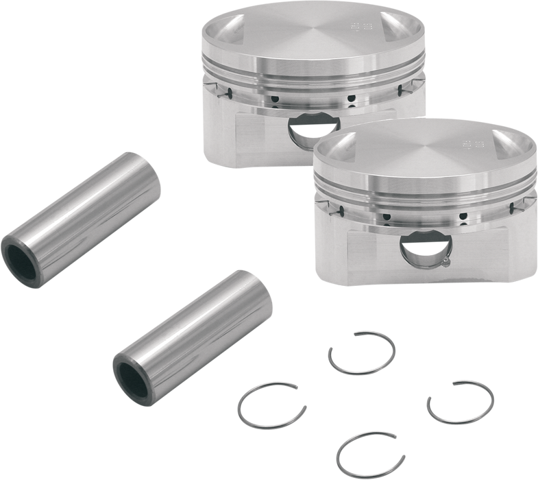 S&S CYCLE 31/2" Bore Forged Stroker Piston Kits For Stock Heads Or S&S Performance Replacement Heads - 3.5" - +.010 106-5555