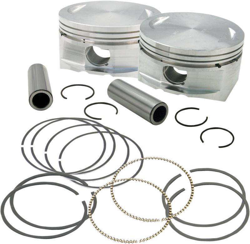 S&S CYCLE 97" Big Bore Forged Pistons For '99-'06 HD® Big Twins - 3.927" +.010" Bore - 106-4414