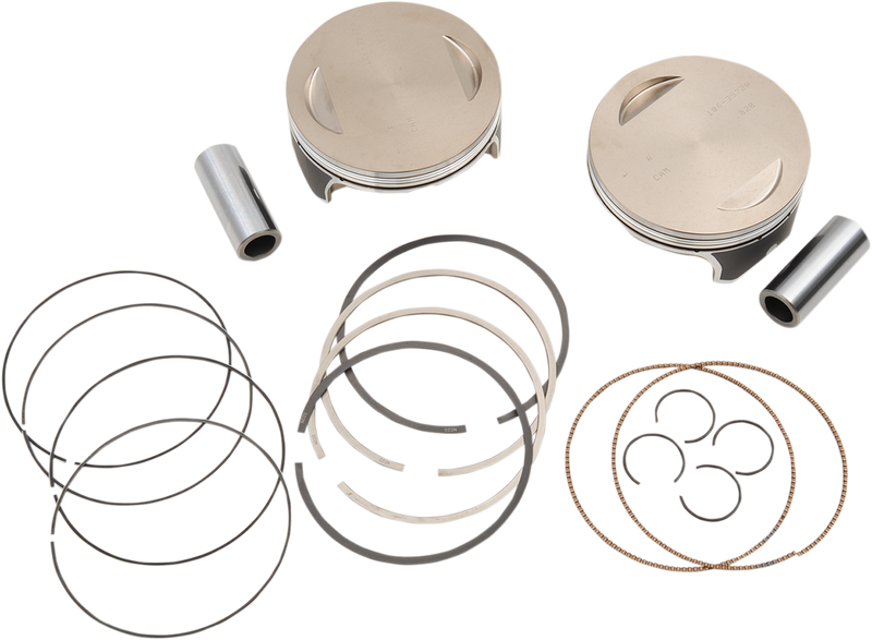 S&S CYCLE 41/8" Bore Forged Piston Kits For '84-'16 Hot Set Up Kits® - +.020" - 106-3964A