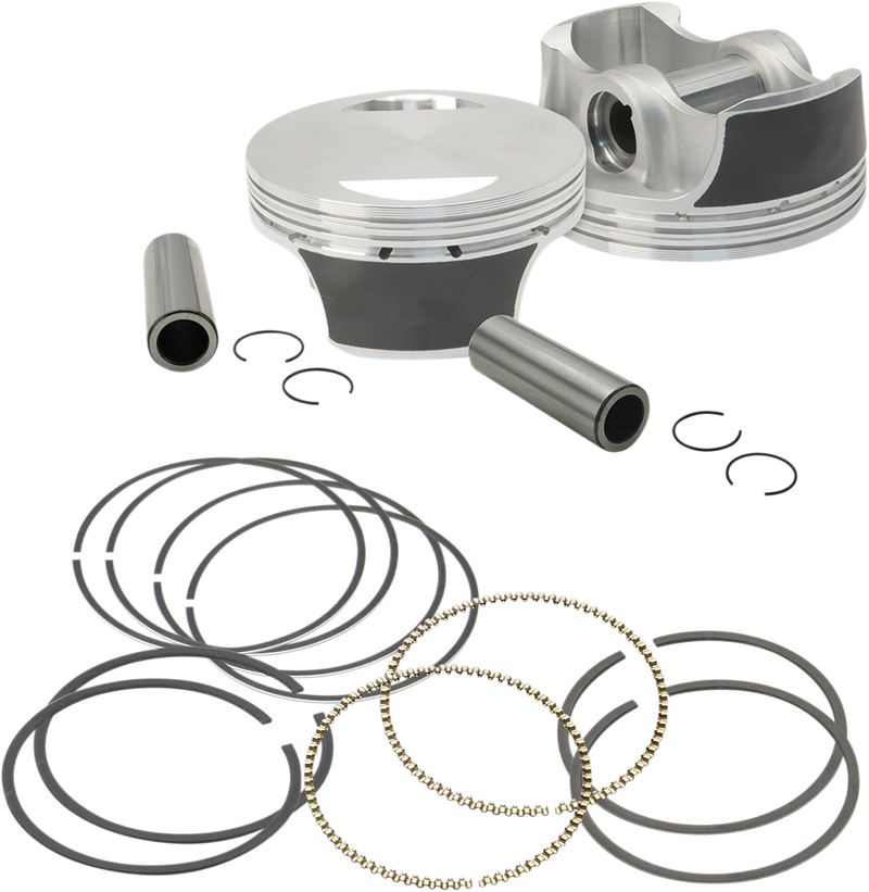 S&S CYCLE 97" Big Bore Forged Pistons For '99-'06 HD® Big Twins - 3.927" Standard Bore - 106-3688