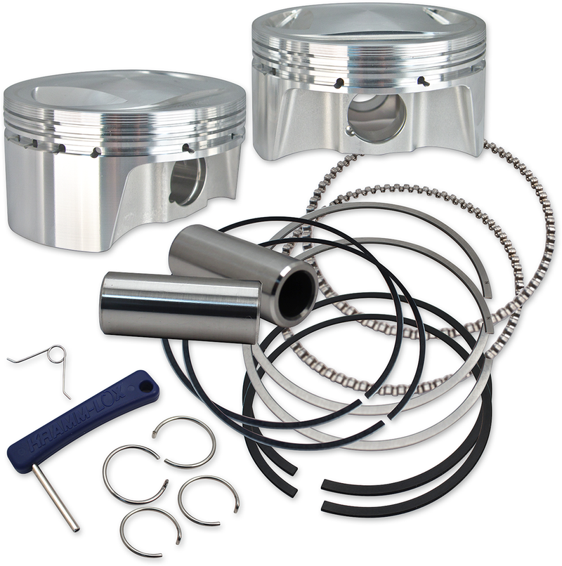 S&S CYCLE 98" Big Bore Forged Pistons For '99-'06 HD® Big Twins - 3.937" Standard Bore - 920-0101