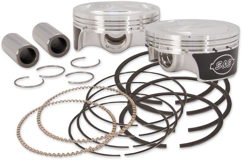 S&S CYCLE Pistons For Harley-Davidson '07-'16 S&S® 103" Hot Set Up Kit® - 3.875" - Standard - 106-0432