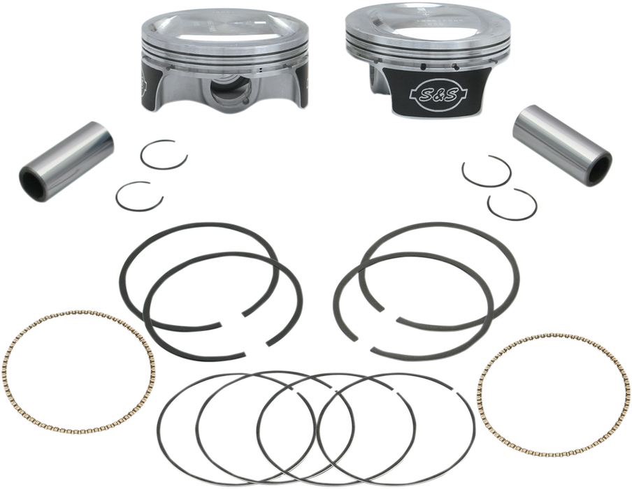 S&S CYCLE Pistons For 2007-'17 S&S® 103" Hot Set Up Kit® - 3.875" - +.005 106-0433