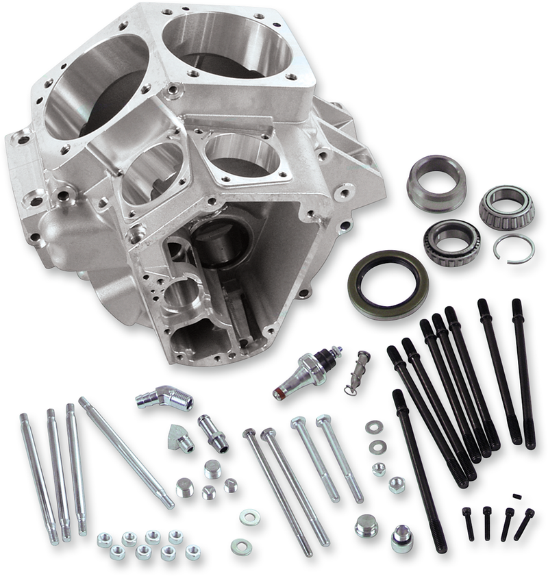 S&S CYCLE Special Application Crankcases for '92-'99 Big Twins with 4" Bore - Natural - 31-0047