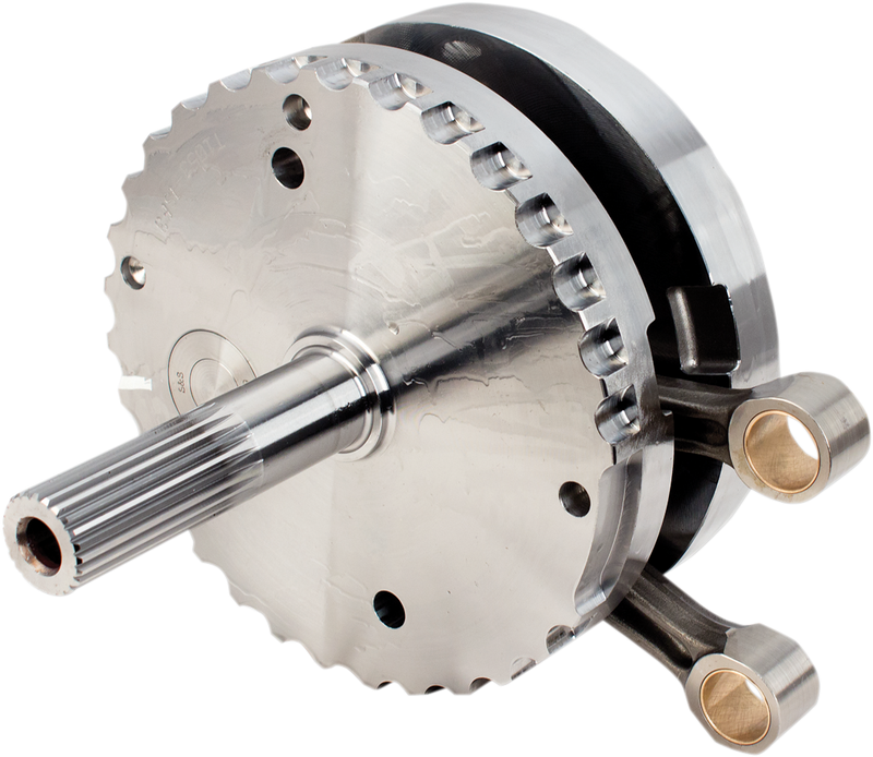 S&S CYCLE 4-3/8" Stroke Flywheel Assembly W/O Sprocket Shaft Bearing Race For '07-'16 Non-Balanced HD® Big Twins - 320-0351