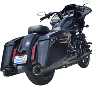 S&S CYCLE SHADOW PIPE for 1995–2008 TOURING MODELS with S&S SIDEWINDER® 2-1–Black - 550-0830 - PartsOutlet.com.au