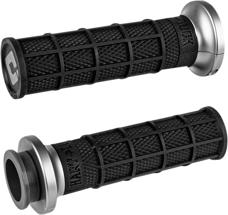 ODI Grips - V-Twin - Black/Gunmetal - TBW - Harley-Davidson 2008-2022 - V31HTW-BH-H - PartsOutlet.com.au