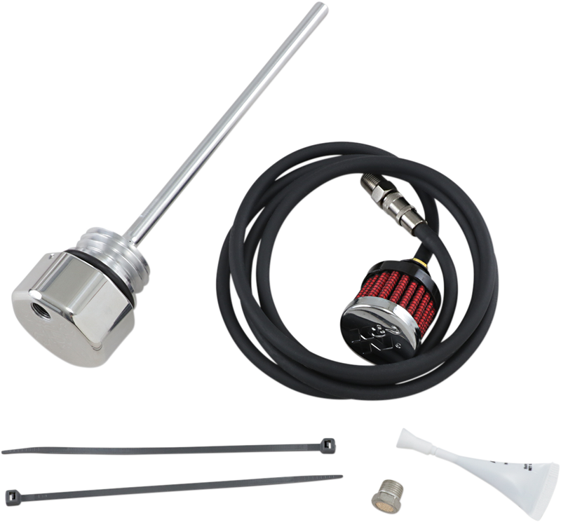 FEULING OIL PUMP CORP. Vented Dipstick - Polished - '17-'22 Touring 3087 - PartsOutlet.com.au