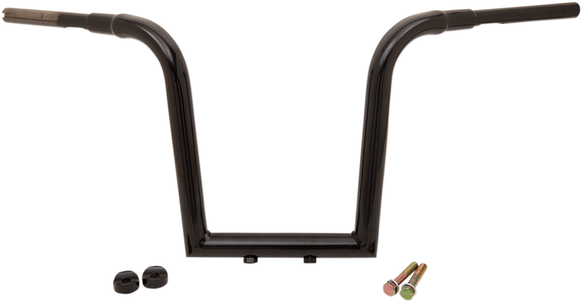 LA CHOPPERS 1 1/2" TREE HUGGER MITER CUT APE HANGER BARS 13" BLACK HD - LA-7370-13B