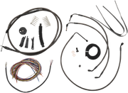 LA CHOPPERS CABLE AND BRAKE LINE KIT MIDNIGHT BLACK FOR MINI APE HANGERS - LA-8010KT2-08M - PartsOutlet.com.au