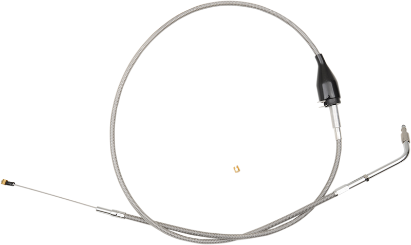 LA CHOPPERS IDLE CABLE STAINLESS BRAIDED FOR 18"-20" APE HANGERS - Dyna/Softail '96-'15 - LA-8100ID19